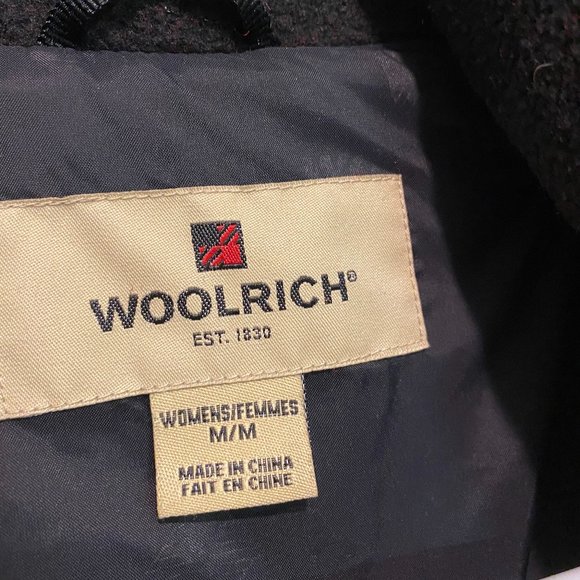 Woolrich Fleece Zip In Deep Red Baby Heather Women's Size M - Picture 4 of 5